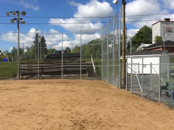 clôture terrain baseball