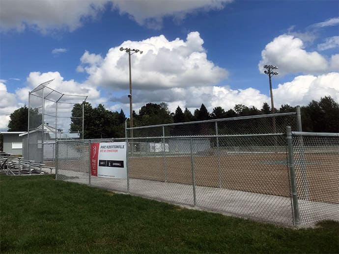 clôture terrain baseball