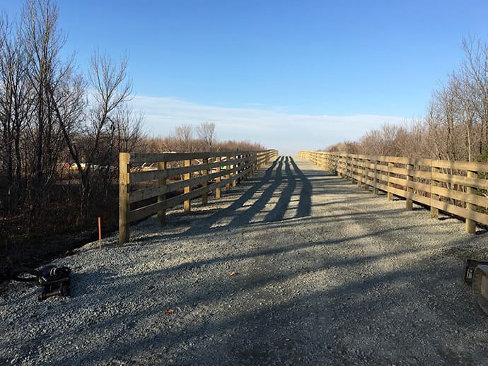 clôture en bois sentier